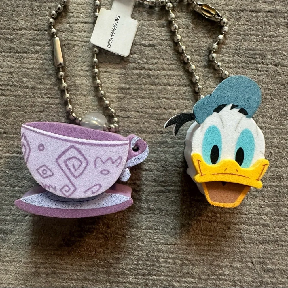 Disney Character foam keychain /zipper pulls (7) Set